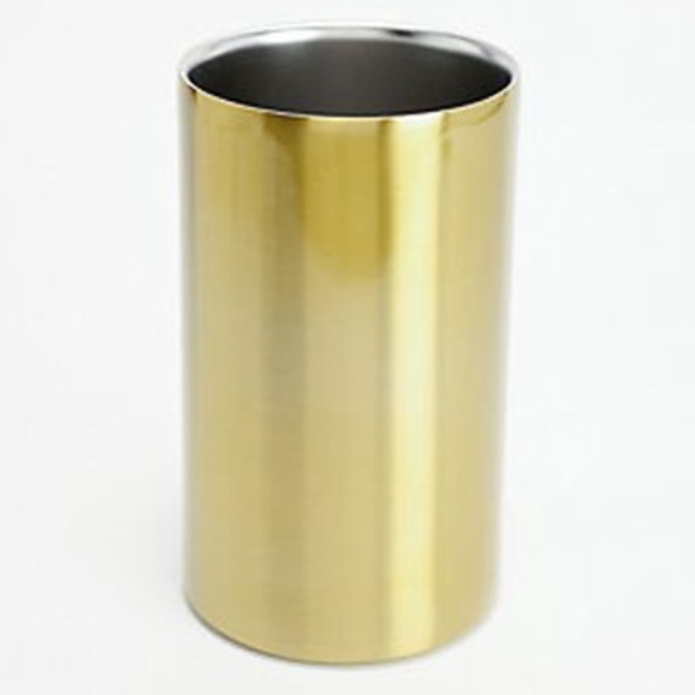 Wine Chiller, Primula, Wine bottle cooler, gold, housewarming, hostess gift